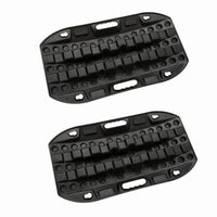 Plaques de Désensablage 58 cm Nylon 10 T Pelle Intégrée Noir 2 Pièces