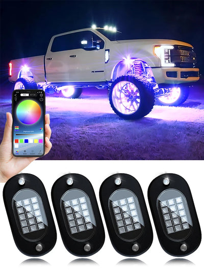 Éclairage d'Ambiance LED Modules RGB Musique Tout-Terrain
