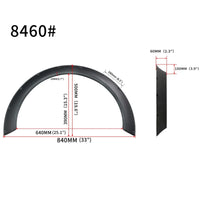 Élargisseurs d'Ailes Universels Kit 4 Pièces Flexibles 840 et 800 mm