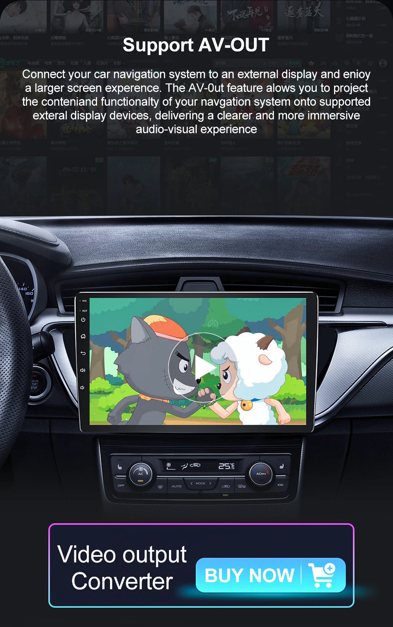 Autoradio Android Dodge Charger 2011-2014 Écran QLED 9 pouces CarPlay GPS Navigation