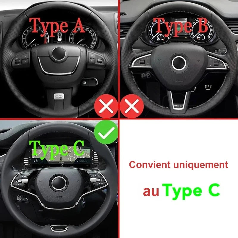 Palettes au Volant Skoda Octavia MK4 Enyaq Karoq Kodiaq Aluminium Grand Format
