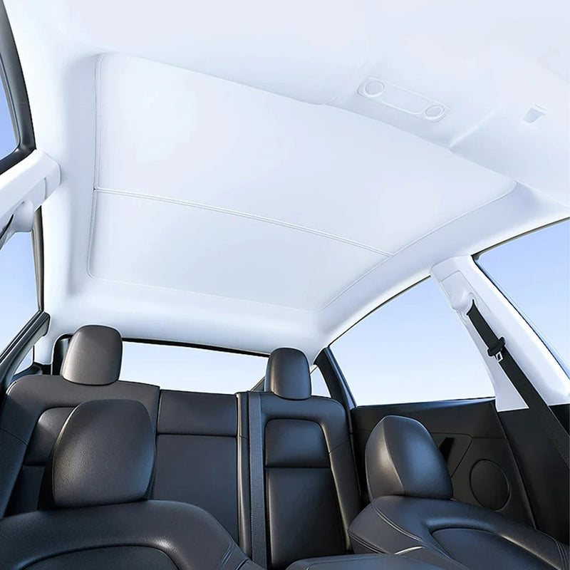 Pare-Soleil de Toit Tesla Model 3 Highland Model Y Juniper 2025-2026 Tissu Glacé à Boucles