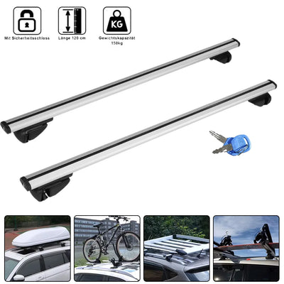 Barres de Toit Universelles 118 cm Charge 90 kg