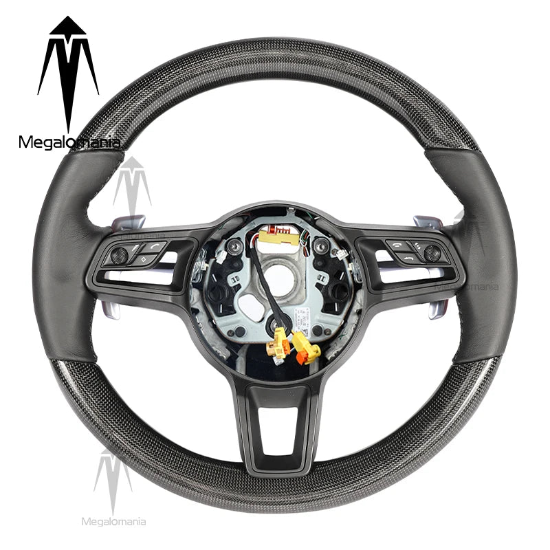 Carbonlenkrad kompatibel mit Porsche 911 718 Macan Boxster Cayenne Panamera 911.2 Cayman Taycan 996 997 987 918 997 991