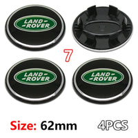 Cache-Moyeux Land Rover 62 mm Lot de 4 Emblèmes de Jante 3D ABS Chromé pour Evoque Defender Discovery 4 Range Rover Sport