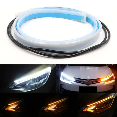 Bande LED DRL Flexible Feux Jour Voiture Clignotant
