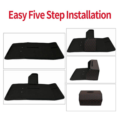 Organisateur de Coffre Voiture Cuir Matelassé Pliable