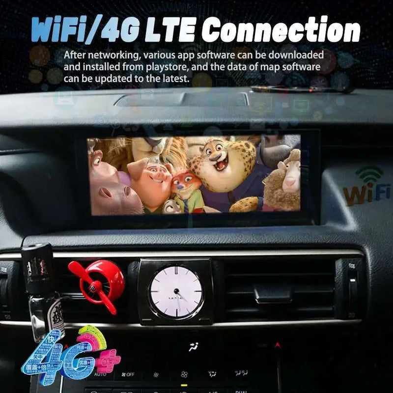 Autoradio Android 14 Lexus IS RC 200 250 300 350 200t 300h 2013-2019 Écran 10,25 Pouces CarPlay