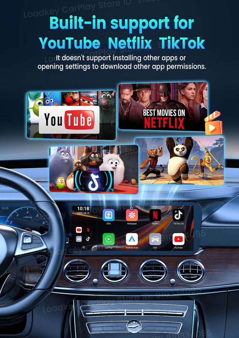 Boîtier CarPlay CarlinKit CP2A Pro Sans Fil Android Auto Wi-Fi 5 GHz