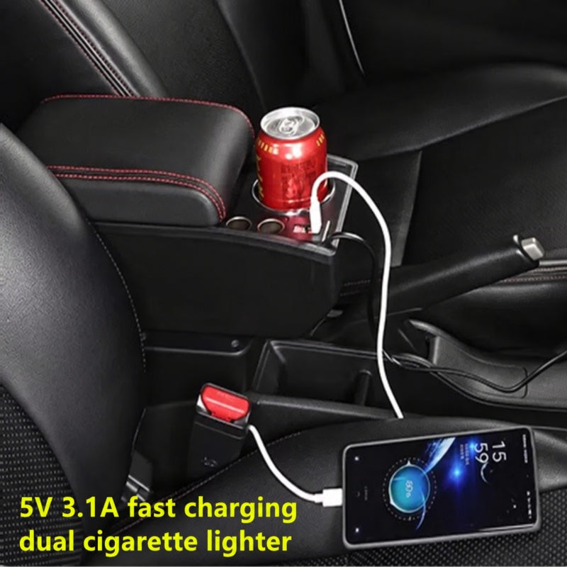 Accoudoir Peugeot 207 207 CC Console Centrale avec Rangement Porte-Gobelet et USB