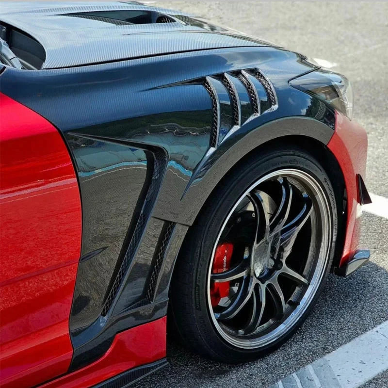 Garde-Boue Avant Carbone Kia Stinger Ventilés Paire