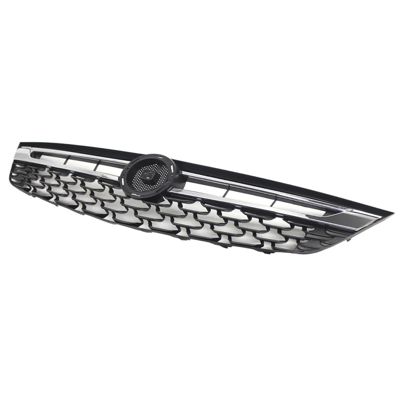 Calandre de Radiateur Avant Opel Astra K 2015-2019 Maille Noir Brillant et Baguettes Chromées