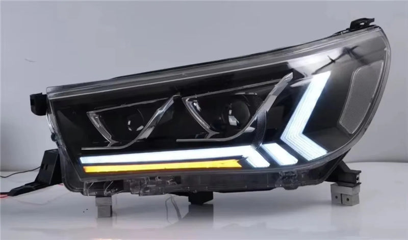 Phares LED Toyota Hilux Revo Rocco AN120 2015-2020 Clignotants Séquentiels Feux de Jour