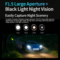 Dashcam 4 Canaux 4K WiFi Avant Arrière Intérieur