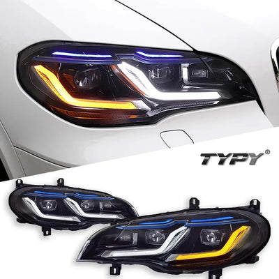 Phares LED BMW X5 E70 2007-2013 DRL Dynamique
