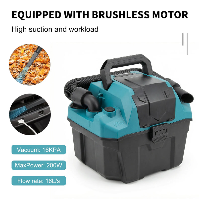 Aspirateur Podofo 200 W Sans Fil Eau et Poussière 8 L + 3 L pour Voiture, Maison et Animaux