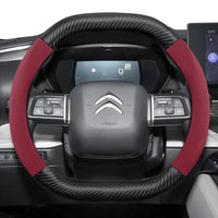 Housse de Volant Citroën Daim et Texture Carbone C3 C4 X Berlingo C5 Aircross Jumper Spacetourer Ami X