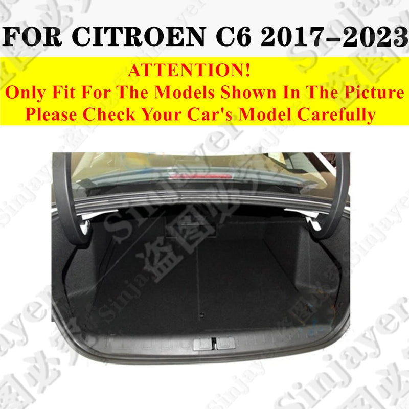 Tapis de Coffre Citroën C4 C-Quatre Picasso Aircross C5 Aircross C5 X C6 C3-XR C-Elysée Sur Mesure Doublure Arrière