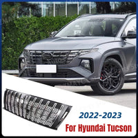 Calandre Hyundai Tucson NX4 2022-2023, Grille Avant à Barres Verticales Chromée ou Noire