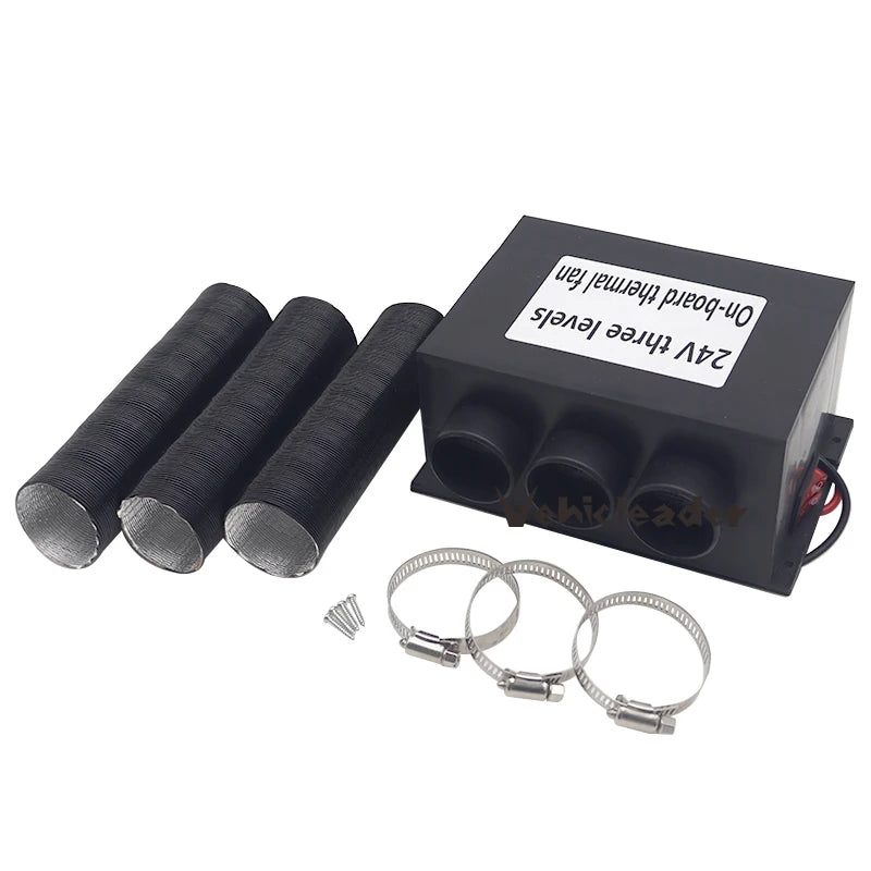 Autoheizung 12V 24V 3 Ausgänge mit Schläuchen