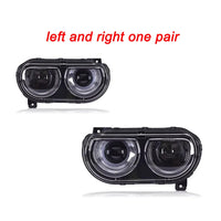 Phares LED Dodge Challenger 2008-2014 Kit Complet Feux de Jour Dynamiques Clignotants