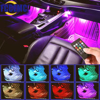 Éclairage d'Ambiance LED 8 Couleurs Télécommande Voiture
