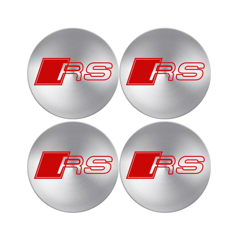 Cache-Moyeux Audi A3 A4 Q5 S line RS 60mm — exemple de montage