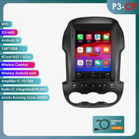 Autoradio Android Ford Ranger 2012-2015 Écran Vertical 9,7 Pouces CarPlay Sans Fil GPS DSP