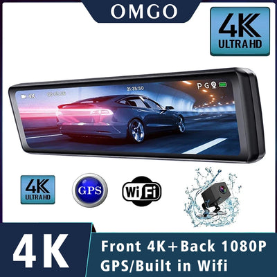 Dashcam Miroir 11,26 Pouces 4K IPS GPS