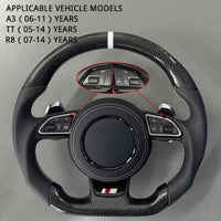 Volant Sport Audi A3 Fond Plat — vue arrière