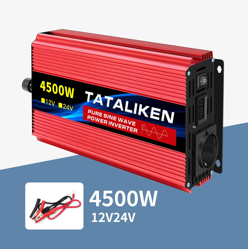 Convertisseur Pur Sinus 12V 24V 220V Voiture 1000 à 8000 W