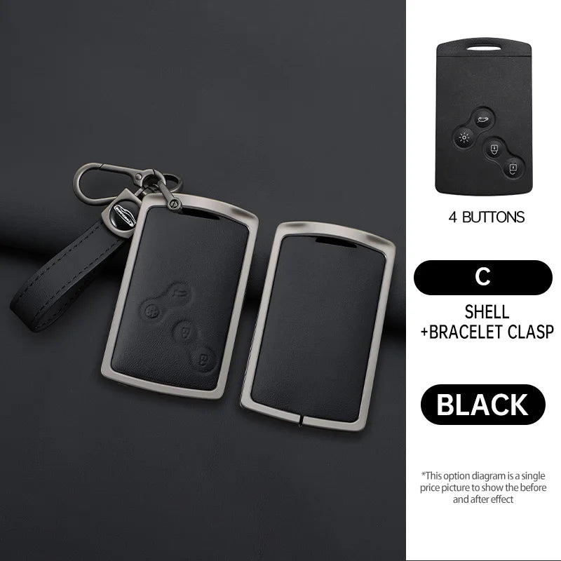 Coque de Clé Renault Alliage de Zinc Mégane 2 Mégane 3 Clio Scénic Captur Laguna Fluence Koleos Duster