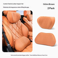 Coussin de Nuque et Soutien Lombaire Voiture Universel — vue en situation