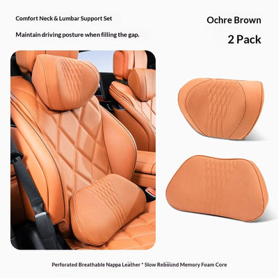Coussin de Nuque et Soutien Lombaire Voiture Universel