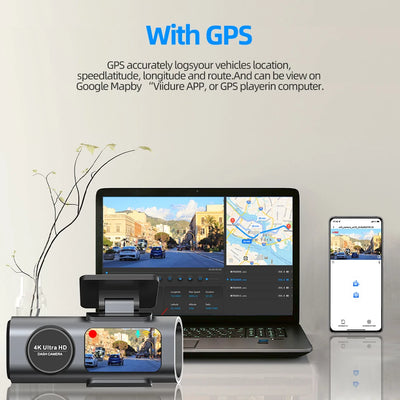Dashcam Acceo B53P 4K Discrète GPS Wi-Fi