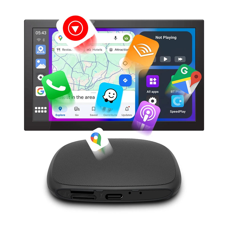 Boîtier CarPlay Renault AI Box 4G 64 Go GPS Sans Fil