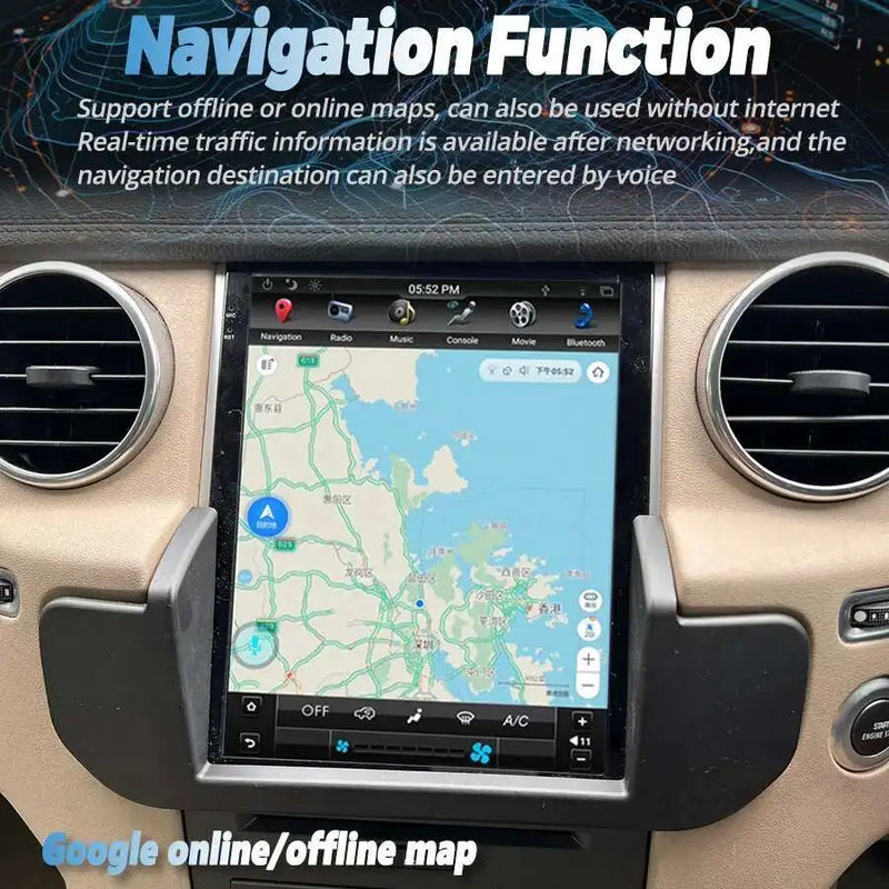 Autoradio Android 14 Land Rover Discovery 4 LR4 2009-2016 Navigation GPS avec Écran de Climatisation