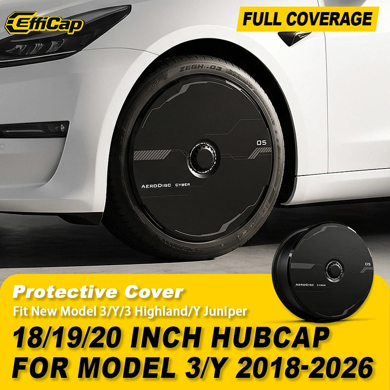 Enjoliveurs Complets Tesla Model 3 Y Highland Juniper 18 19 20 Pouces Lot de 4 Caches de Roues Noir ou Blanc