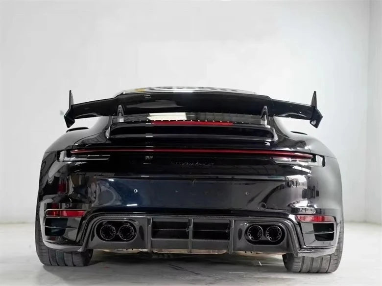 Kit Carrosserie Carbone Sec Porsche 911 992 Turbo S : Splitter, Prise d'Air de Pare-Chocs, Jupes, Diffuseur, Aileron