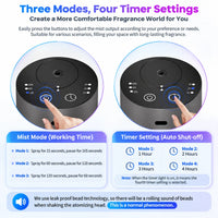 Car Air Freshener Nebulizer Essential Oils Waterless Aluminum