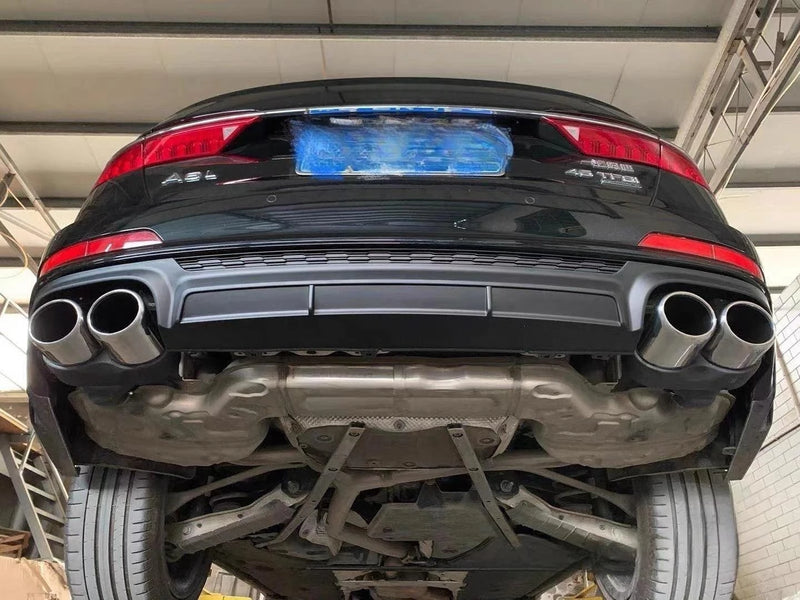 Diffuseur Arrière Audi A6 S6 C8 S-Line 2019-2022 Mat ou Brillant avec 4 Embouts d'Échappement