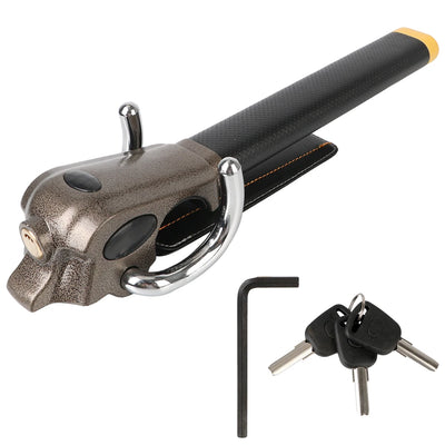Antivol de Volant Pliable Cuir PU et Alliage