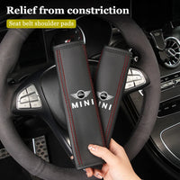 Coussin de Ceinture de Sécurité Cuir MINI Cooper JCW — vue de profil