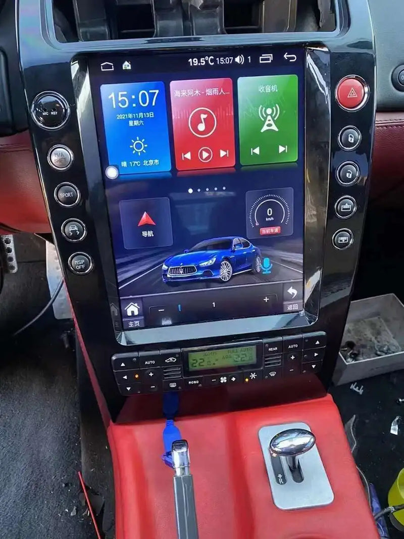 Autoradio Android 14 Écran Vertical 12,1 Pouces Maserati Quattroporte 2004-2012 CarPlay GPS
