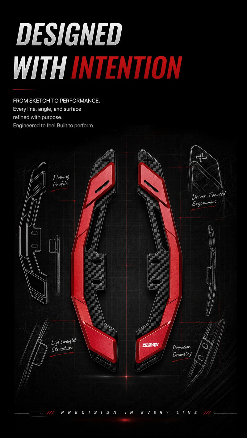 Magnetische Schaltwippen Ford Mustang GT Shelby 2015-2023