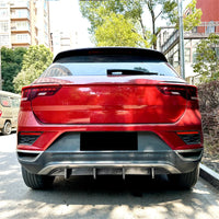 Diffuseur de Pare-Chocs Arrière Volkswagen T-Roc 2018-2022 Version Standard Noir Brillant ou Look Carbone