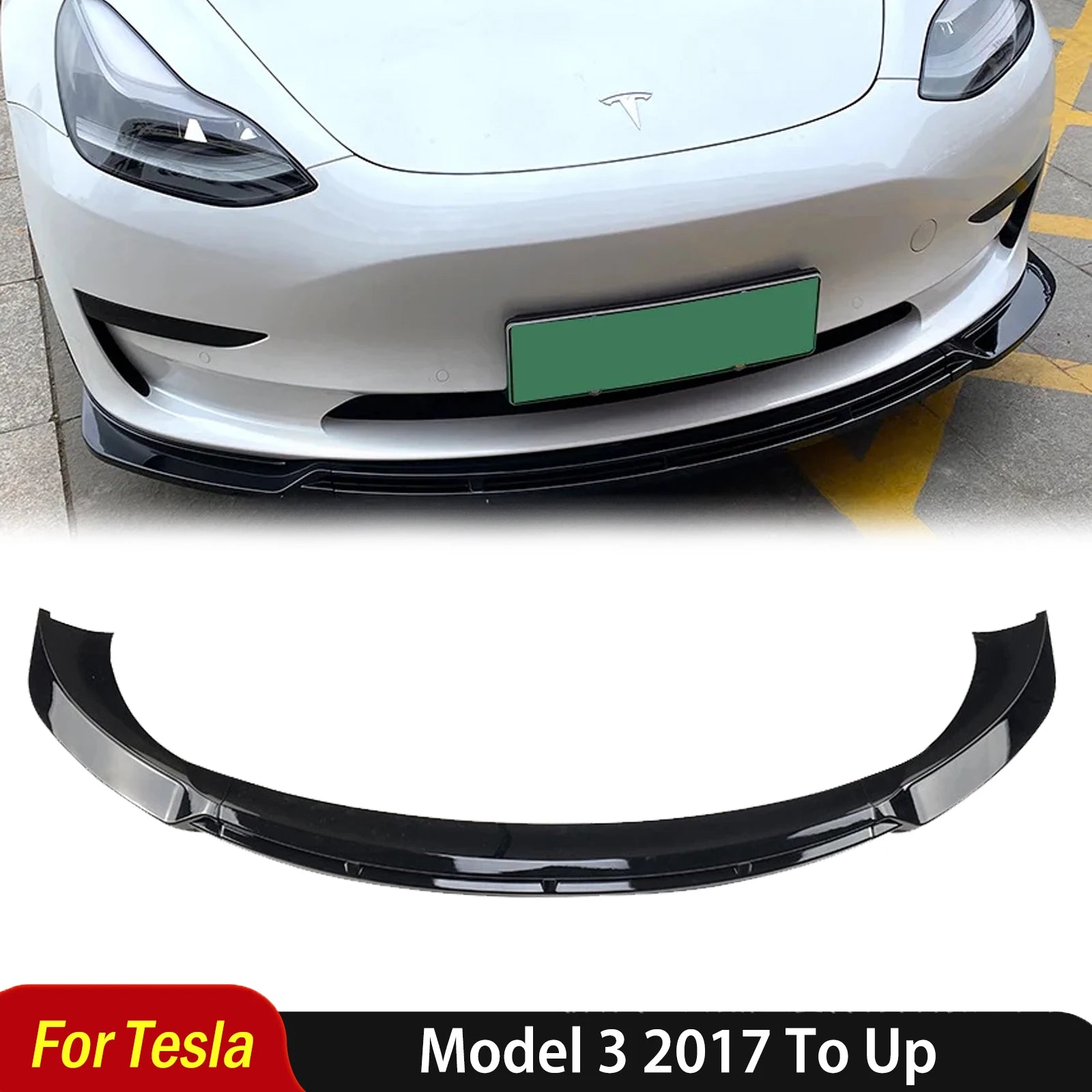 Lame Pare-Choc Avant Tesla Model 3 Maxton