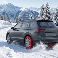 Chaussettes à Neige Textile Rouges Voiture SUV Vente à l'Unité