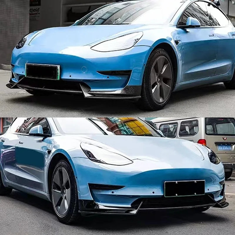 Lame Avant Tesla Model 3 Model Y 2016-2024 Look Carbone