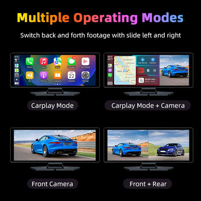 Dashcam 4K CarPlay Écran Rotatif 10,26 Pouces